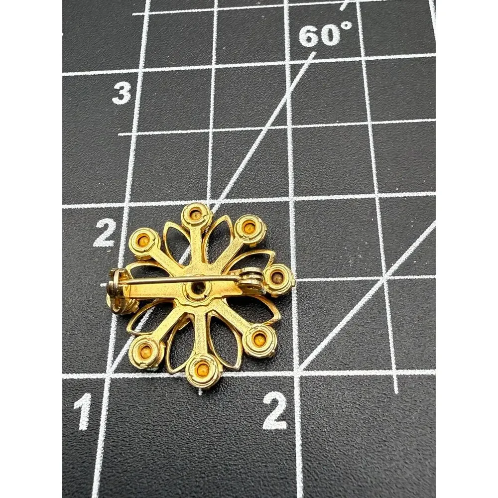 Vintage Order of Eastern Star OES Gold Tone Brooch